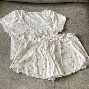 For Love And Lemons sleeper Set Top L Bottoms M